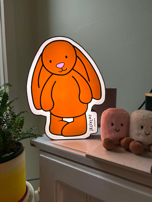 Jellycat Lightbox off - brown bunny design