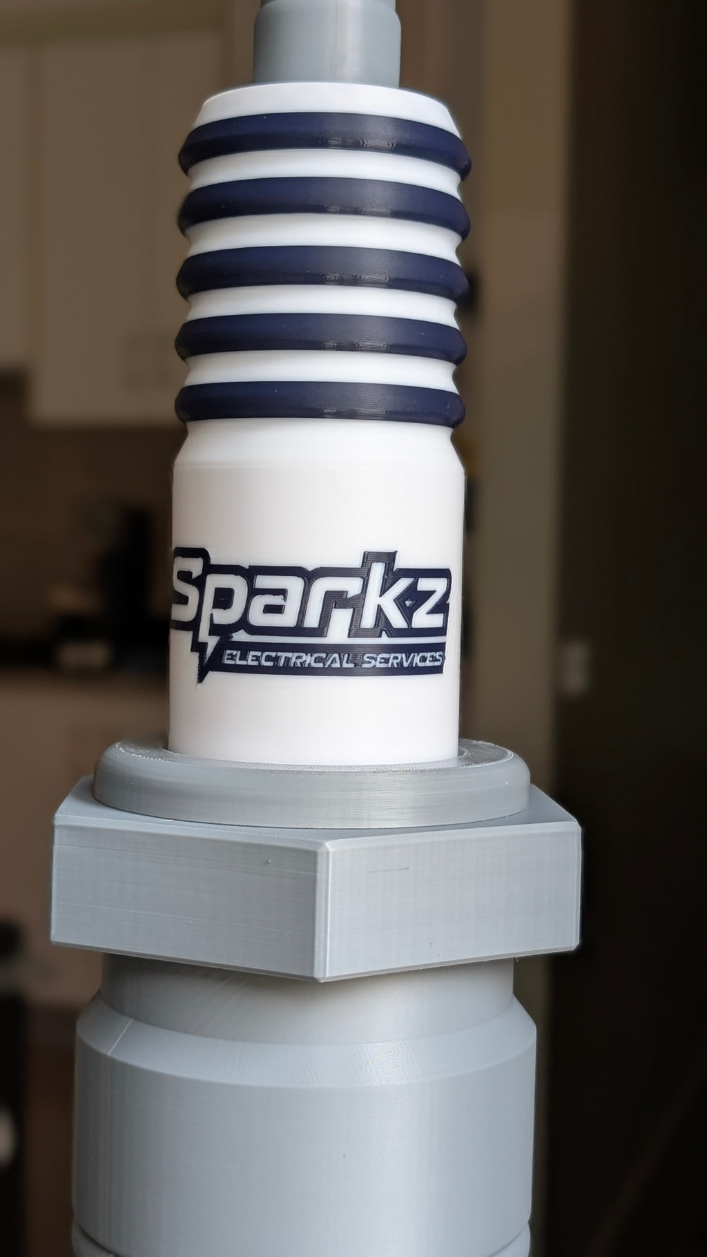 Custom Spark Plug Lamp