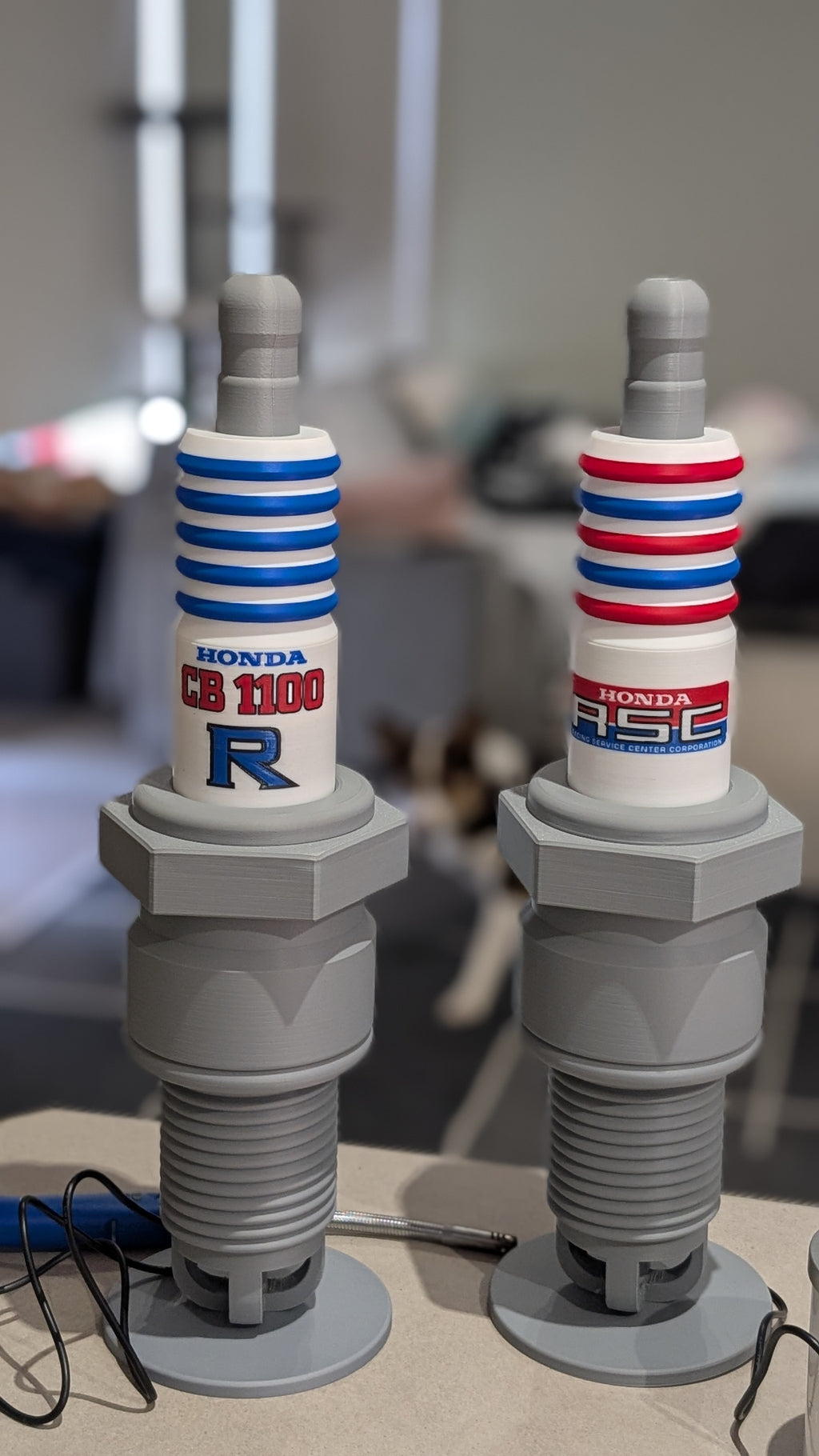 Custom Spark Plug Lamp