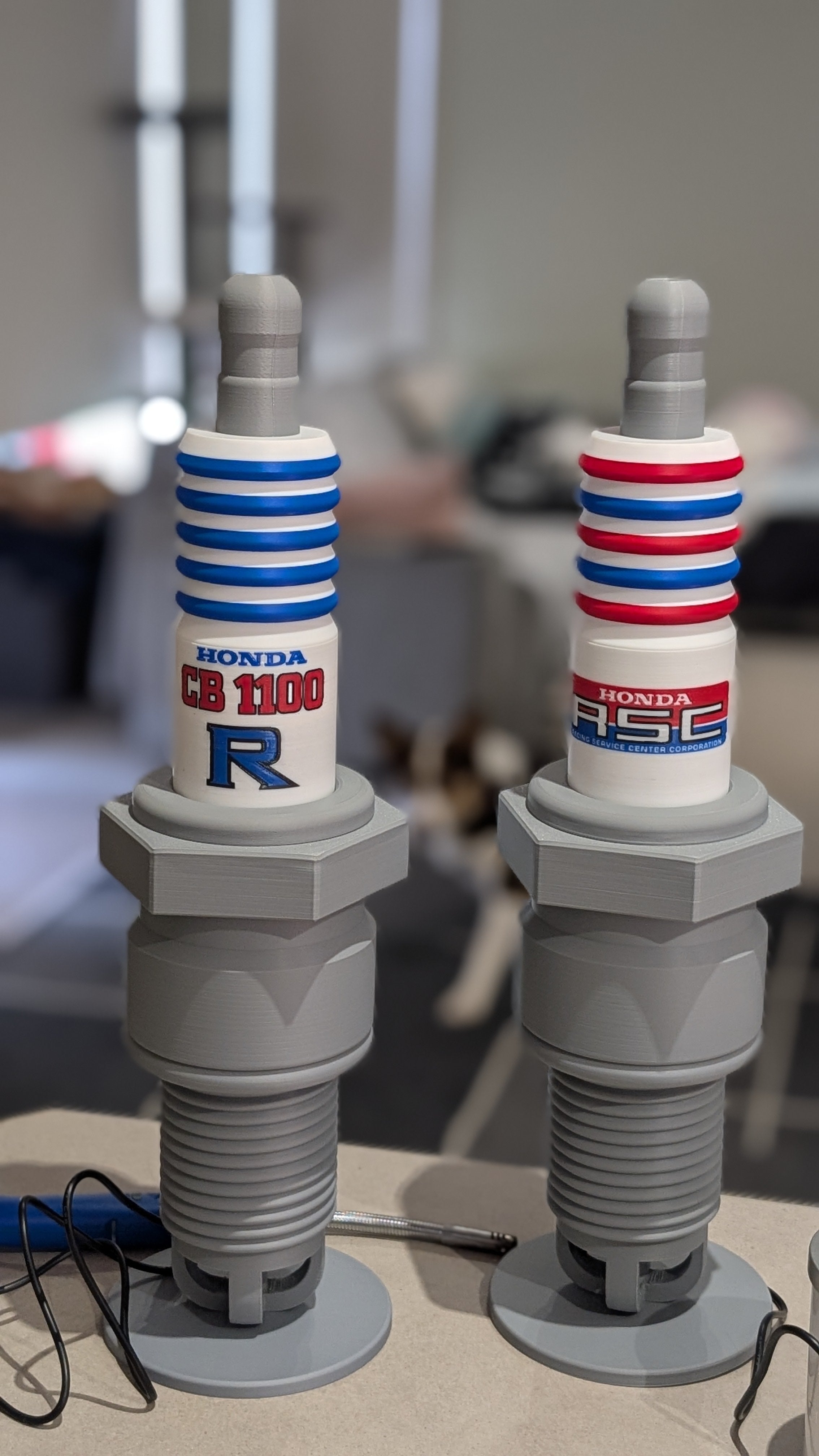 Custom Spark Plug Lamp