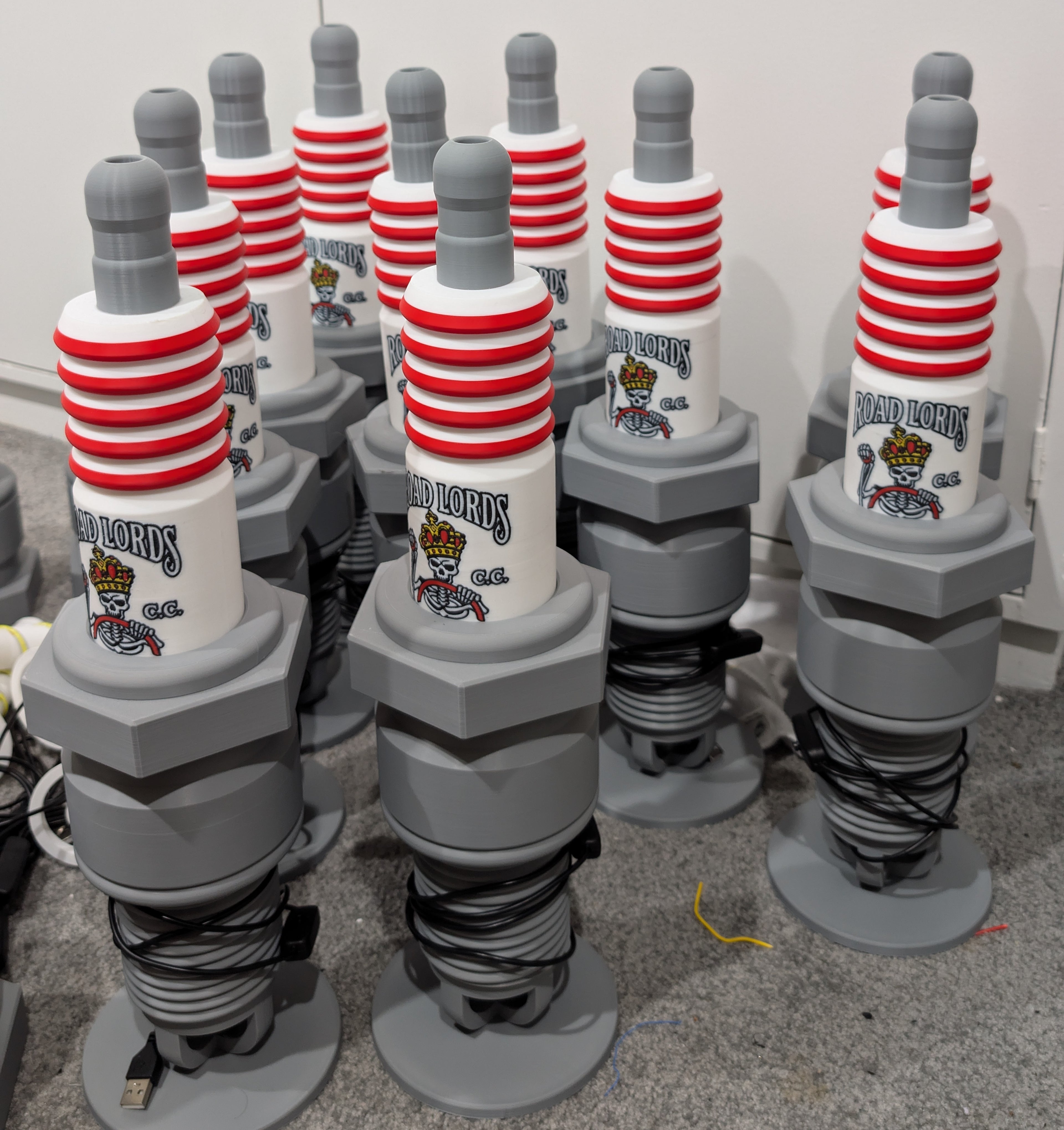 Custom Spark Plug Lamp